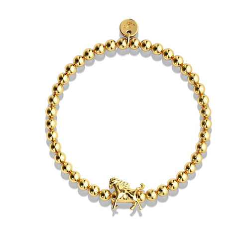 Équitation | Or 18 carats | Bracelet à breloques cheval